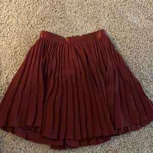 Express Burgundy skater Skirt